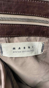 Marni Studded Multi-fabric Shoulder Bag