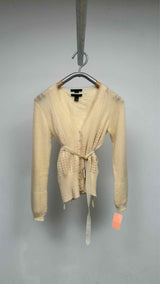 Louis Vuitton Cashmere Perforated Belted Cardigan