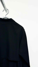 Yohji Yamamoto Pour Homme Bottom-wrapped Paneled Wool Coat