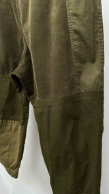 Comme Des Garcons Homme Hybrid Corduroy Cropped Wide Pants