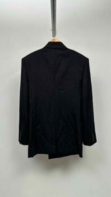 Saint Laurent Glitter Pinstripe Double-Breasted Blazer Jacket