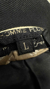 Comme Des Garcons Homme Plus Distressed Front-zip Blazer Jacket