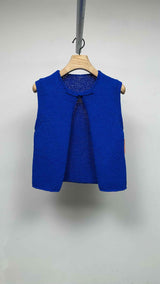 Pleats Please Loose-knit Vest
