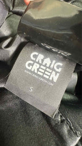 Craig Green Belted Botton-detailed Silk Wide Pants