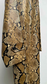 Supreme Leather Snake Trench Coat