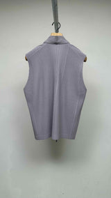 Homme Plisse Pleated Tie Vest