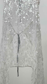 Eckhaus Latta N/S Sequin Sheer Long Dress