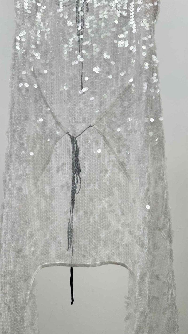 Eckhaus Latta N/S Sequin Sheer Long Dress