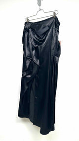 Acne Studios Bow-detailed Satin Maxi Skirt