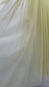 Molly Goddard Puff-sleeve Pleated Mesh Dress