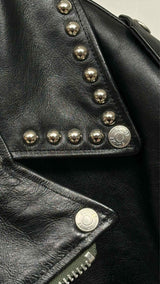 Sacai x Schott Studded Leather Jacket