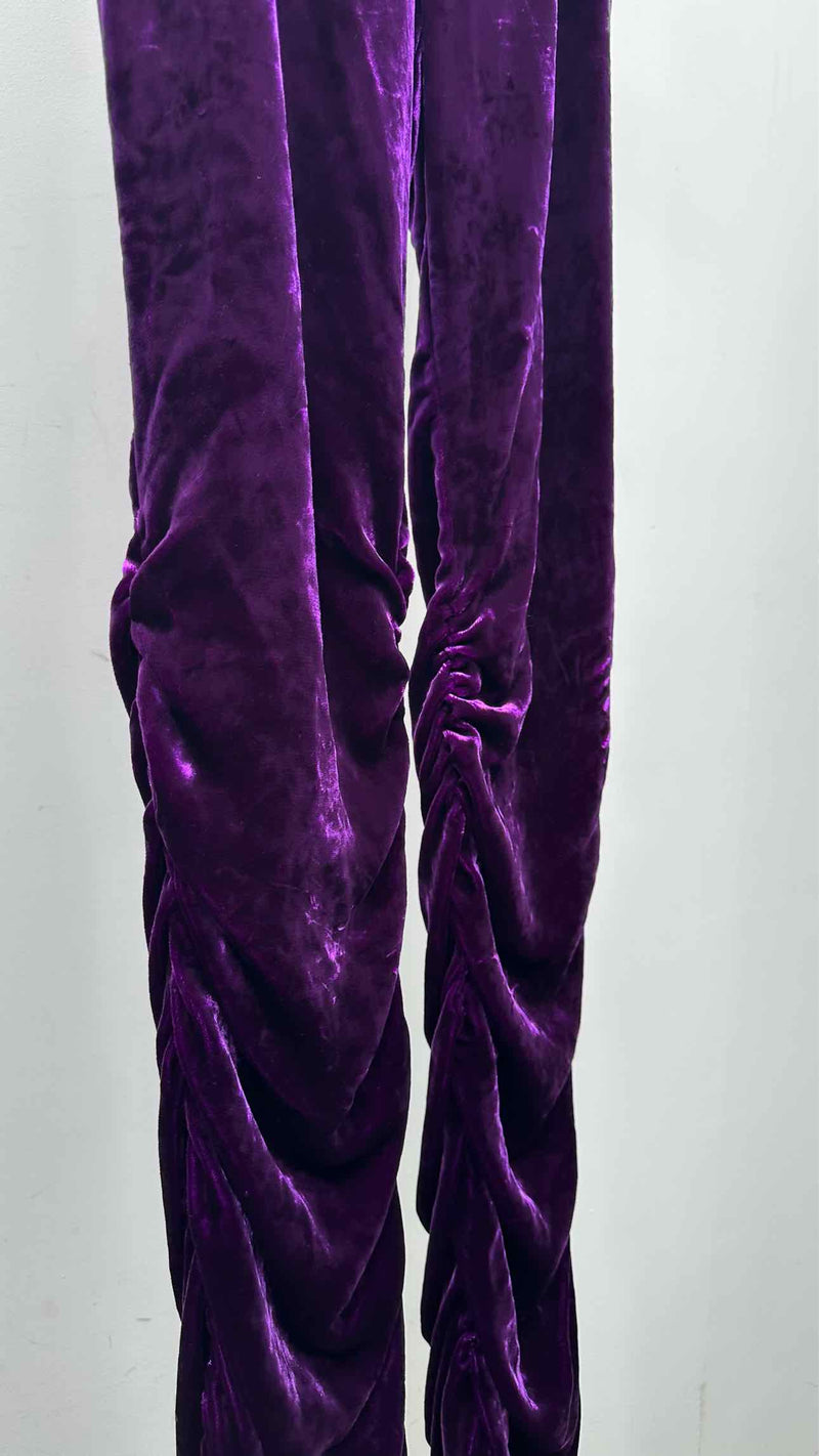 Gucci Side-gathered Velvet Pants