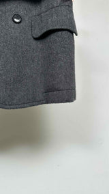 Tao Comme Des Garçons Belted Wrap Felt Mini Skirt