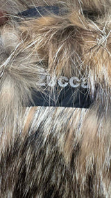 Zucca Multi-Belted Fur-lined Cape