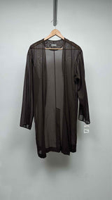 Dior Homme Sheer Wide-Sleeve Gown