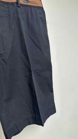 Dries Van Noten Border Waist Wide Shorts