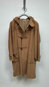 AURALEE Hooded Camel Duffle Coat