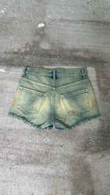 Margiela Distressed Short Denim Shorts