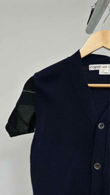 Comme Des Garcons S/S Check-sleeve Cardigan