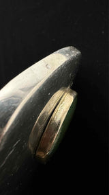 Vintage Silver-stone Belt Buckle