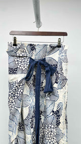 Tao Comme Des Garçons Drop-crotch Floral Pleated Wide Shorts