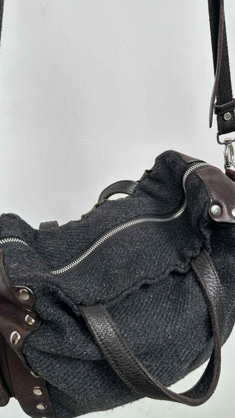 Marni Studded Multi-fabric Shoulder Bag