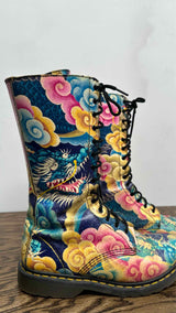 Yohji Yamamoto X Dr. Martens Printed Long Boots