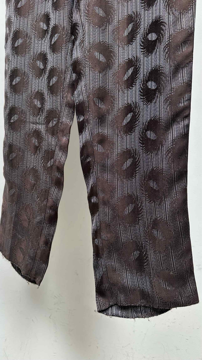 Comme Des Garcons Homme Plus Jacquard Satin Stripe Pants