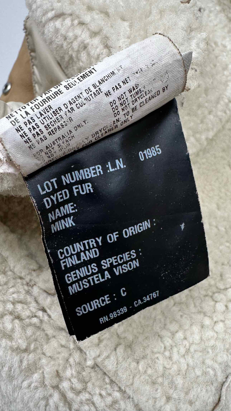 PRADA Hooded Shearling Leather Jacket