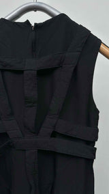 Comme Des Garcons N/S Crinkle Pleated-bottom Cage Dress