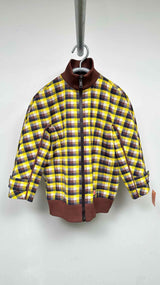PRADA Plaid Track Jacket