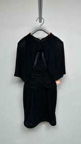 Chanel Knee-Lined Bow Crystal Heart CC Dress