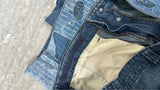 RRL Boro Patch-work Denim Shorts