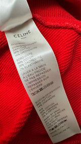 CELINE Flocked Logo Hoodie