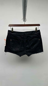 Chanel Waxed Low-end Denim Shorts