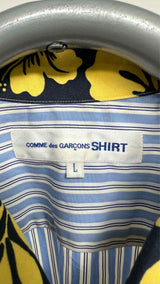 Comme Des Garcons Shirt S/S Hawaiian Stripe Shirt