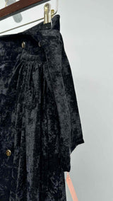 Issey Miyake Velvet Wrap Skirt