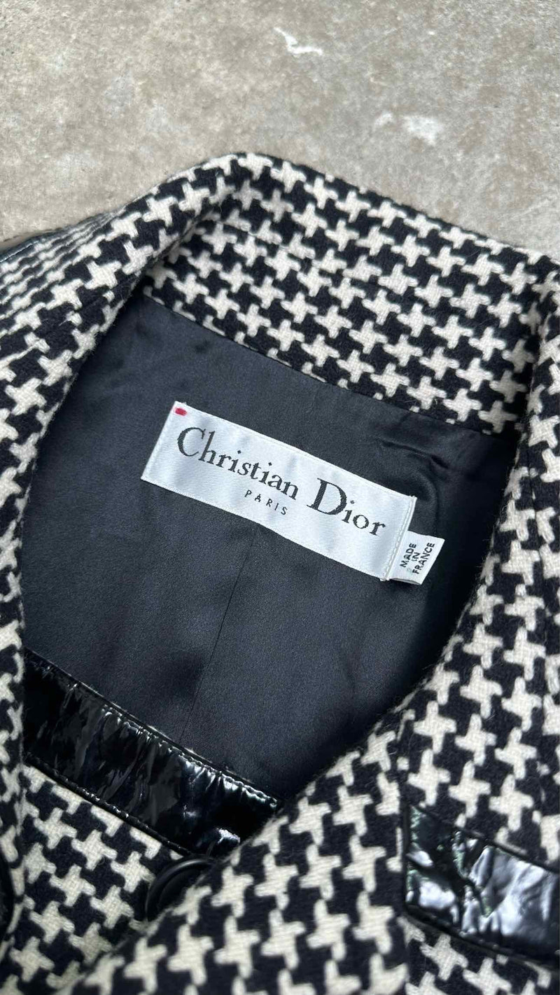 Christian Dior Patent-trim Houndstooth Suits