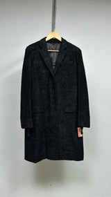 Helmut Lang Archive Melted-wool Boucle Chesterfield Coat