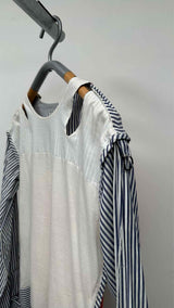 Vivienne Westwood Man Stripe Hybrid Bordage Muslin Shirt