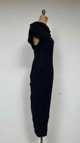 Rick Owens N/S Back Zip HIgh-neck Dress