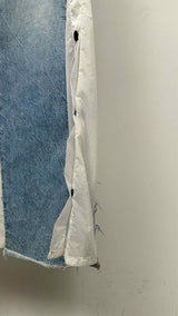 Ben Taverniti Avantgarde Deconstructed Denim-paneled Skirt