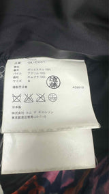 Comme Des Garcons Faux-fur Multi-bow Printed Coat