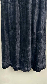 Issey Miyake Velvet Asymmetrical-button Long Easy Skirt