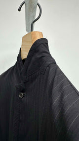 Comme Des Garcons Homme Stand-collar Pin-stripe Jacket