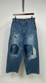 Kapital Kountry 14oz Port Baggy Jeans