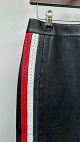 Thom Browne Button-up Striped Leather Skirt
