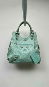 Balenciaga Aqua Giant Folder Bag