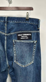 Yohji Yamamoto Pour Homme 2002 Replica Washed Wide Jeans
