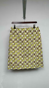 PRADA Geometric Printed Skirt